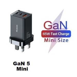 MCDODO 65W PD GAN CHARGER ADAPTER CHARGERS CABLES FAST CHARGING USB CHARGER CABLES KEPALA CHARGER TRAVEL ADAPTOR TYPE C