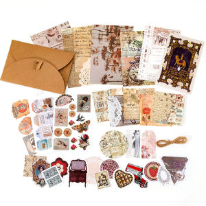 Paper Decoration Mountain Music Retro Sticker Journal Isi 30PCS
