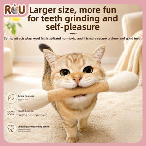Cotton Swab Cat Toy Catnip Teaser Stick Bite Resistant Molar Pet Toy