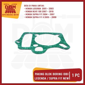 Paking Blok Boring Bawah Legenda / Supra Fit (PSP) Gasket BB Packing AJS Block Seher Seker Honda