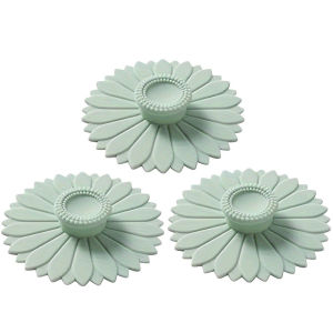 1PC/3PCS Sunflower Shaped Silicone Mug Lid Dustproof Spill-Proof Cup Cover