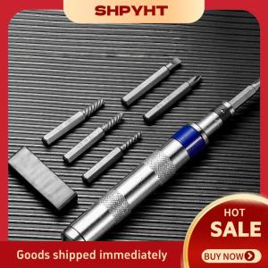 SHPYHT 1 Bộ 1 4-inch tác động ổ đĩa rỉ sét bị mắc kẹt bị hỏng ốc vít Remover Công cụ Phụ kiện tự làm 6 trong 1 tác động tuốc nơ vít Kit