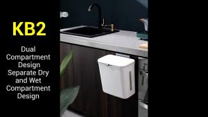 Hanging trash Kitchen Rubbish Bin with Lid/dustbin