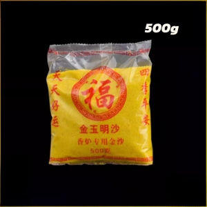 Incense Burner Special Sand for Buddha Gold Sand Incense Ash Powde Praying for Blessings Worship