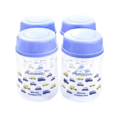 Original Autumnz Wide Neck Breastmilk Breast Milk Storage Bottle 5oz (4 Bottles)