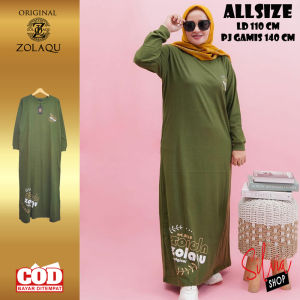 GAMIS ZOLAQU TERBARU 2024 DRESS BUSANA BAJU GAUN MUSLIMAH WANITA KEKINIAN OFFICIAL STORE RESMI ZLQ