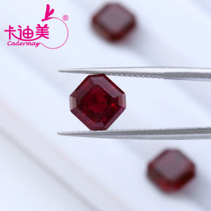 Lab Grown Ruby Dark Red Loose Stone With Inclusions Closer To The Natural Stone Effects Faceted Gemstone Pear Shape For Fine Jewelry Making DIY