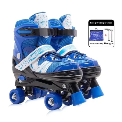 2026 The new Roller Skates Adjustable Double row Skate Roller 4 wheel Roller skate for kids
