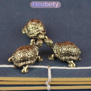 Heabety Đồng nguyên chất bức tượng Rùa đồng cổ điển rùa bức tượng Máy tính để bàn phong thủy trang trí thu nhỏ đồ cổ trà Pet hàng thủ công Quà Tặng