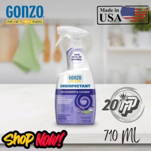 Disinfectant Deodorizer & Cleaner Spray Lavender Gonzo USA