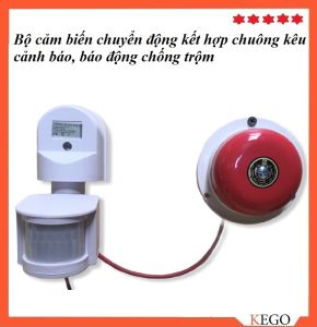Thiết bị chống trộm chuông báo động cảnh báo ( giá cả bộ bao gồm cảm biến. chuông và phụ kiện lắp ) mua về chỉ việc lắp