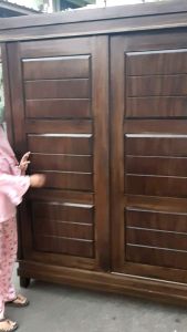Lemari Jati Pintu 2 Sliding Jumbo { Dewi Meubel Jati }