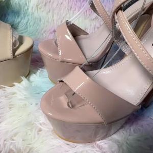 Korean fashion Pageant heels 6.5inches Very High Heel glossy (above 8 cm) #918-5 Walking Shoes Shoes