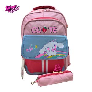 Gracey Bag 421415G/45042G/45142G/43115G Tas Ransel Sekolah Anak Perempuan Silvergirl 16"