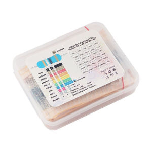 600Pcs 30 Values 1/4W Metal Film Resistor Kit 1% Resistor Assorted Kit with Box