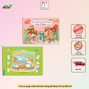 Sách Tô Màu - combo 2c Tết và Lễ Hội Truyền Thống Việt Nam + Chuyện của Mèo Cam và Hamster