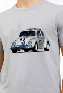 Kaos Pria 3 Dimensi Motif Animasi Herbie Vw Tshirt Oblong Katun 24s H073 By Hans &