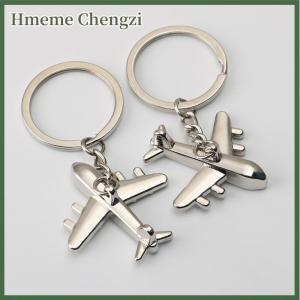 Hmeme Creative Retro 3D Airplane Metal Keychain Pendant Keyring Key Chain Jewelry