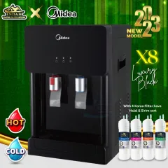 Midea Mild Alkaline Water Dispenser Hot Normal Cold X Series X12/X9 With 4  JAKIM Halal SIRIM Korea Technology Water Filter