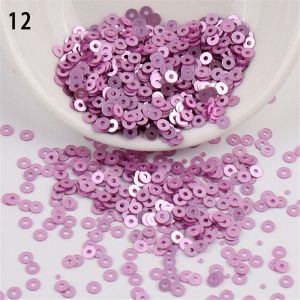 HEFEI 2000pcs 4mm Pvc Fashion Embellishment Round Wedding Shiny Sewing Accessaries Faceted Bead Loose Sequin Round Paillettes Paillette
