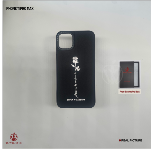 Softcase iPhone Rose Black  11 Xr 12 13 Pro Max 14 8 Plus Mini Se 2020