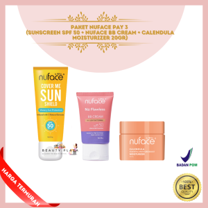 Paket Nuface PAY 3 (Sunscreen Spf 50 + BB cream +Calendula Moist 20g )