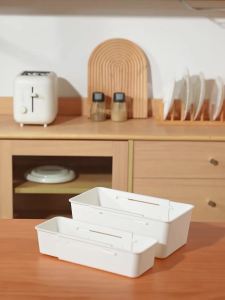 Retractable drawer storage box desktop adjustable partition box tableware storage box expandable cosmetics sorting box