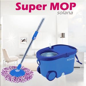 Alat Pel Lantai Super Mop BOLDe SOLANA Stainless Roda