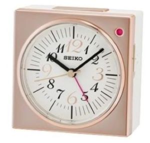 100% ORIGINAL SEIKO Quiet Sweep Analogue Alarm Clock with light QHE150 (QHE150A QHE150G QHE150P QHE150S) [Jam Loceng Lampu] Malaysia