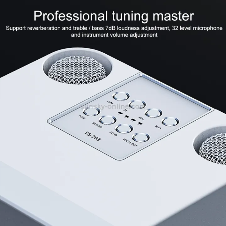 YS%20-%20203%20Wireless%20Bluetooth%20Karaoke%20Speaker%20With%20Free%20Double%20Microphones%20-%20Image%202