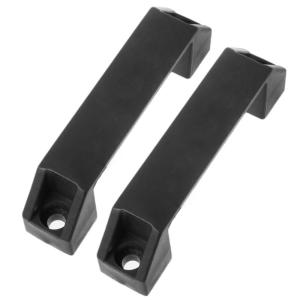 2pieces Plastic Nylon T Slot Black Door Handle for Aluminum Extrusion Profile 2020/3030/4040/4545 Sereis 90mm / 120mm
