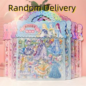 {SG Local} Random Childrens Sticker Princess Dress-Up Sticker Mermaid Changing Clothes 3D Cartoon