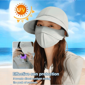 Sun Hat Breathable Quick-Drying Sun Hat Womens Hollow Top Hat Sun Hat Duckbill Cap All-Match Large Brim多功能空顶速干遮阳帽