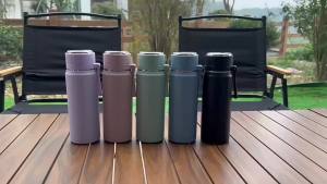 Stainless Steel Thermos Bottle 500ml/16.9oz And 600ml/20oz Vacuum Insulated Water Bottle With Handle Travel Insulated Cup2026