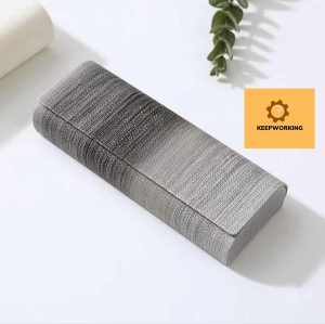 KW Eyeglass Case - Leather Glasses Case Hard Shell Sunglasses Case Clamshell Glasses Protection Case For Men Women