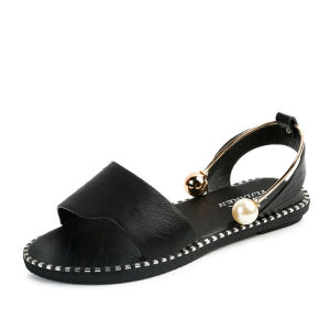 huowa New Arrival Pearl Flat Slippers for Women  Stylish and Practical Choice for Summer