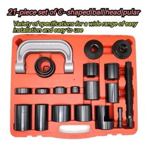 21-Pc Ball Joint Press Kit - Carbon Steel Auto Repair Tool Set for Garage