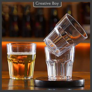 [Creative] Acrylic Whiskey Cups Unbreakable Transparent Beer Cup Plastic Coffee Milk Breakfast Cup Spirit Glass Drinkware Juice Tea Cup