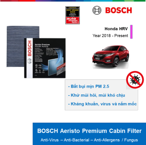 LỌC GIÓ ĐIỀU HÒA THAN HOẠT TÍNH CAO CẤP BOSCH AERISTO PREMIUM: HONDA HRV ĐỜI XE 2018 ĐẾN NAY