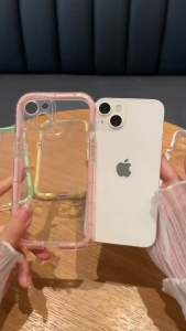 เคสหลังใสขอบเรืองแสง มาใหม่สำหรับรุ่น ไอโฟน i7plus-i14promax สำหรับการสื่อสารและเปลี่ยนรูปแลกเปลี่ยนตัวเรา