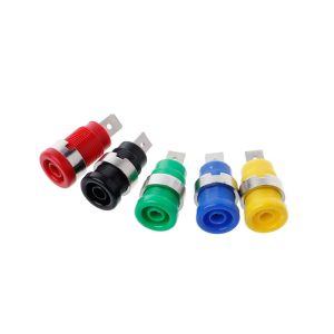5 Pcs 4mm Banana Plugs Female Jack Socket Plug Wire Connector 5 Colors