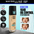 Maybelline Fit Me Foundation 16HR Long-Lasting, Oil Control, Natural Coverage, Matte, SPF XXX/PA+++. 