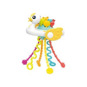 Baby Finger Toy Busy Toy Pull String Sensory Toys Early Education Silicone Teething Activity Toys Grasp Training Tool