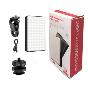 LED Selfie Light 3000Mah 120 LED Rechargeable Phone Light Clip 3 Light Modes Ring Light for Phone iPad Camera Laptop Selfie