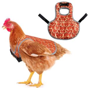 NOBLELUX with Adjustable Strap Chicken Saddles for Hens Breathable Feathers Regrow Chicken Apron Durable Waterproof Back Protector Farm Use