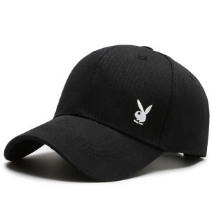 PLAYBOY Brand Pure Cotton High Quality Baseball Cap with Long Brim and Sunshade Fashion Simple Baseball Cap.
