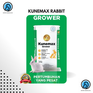 Makanan Kelinci Kunemax Grower Kemasan 1 Kg (Repack) – Pellet Tumbuh Sehat & Cepat Besar