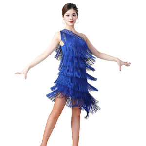 Latin Dance Dress Performance Dress Fringed Dress Cha Cha Stage Competition Dress