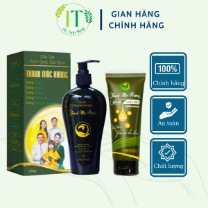 Combo dầu gội & dầu xả Thanh Mộc Hương sạch gàu mượt tóc kích thích mọc tóc ngăn rụng tóc 350ml