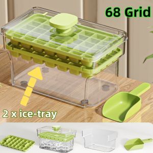 34/68 Compartments Home Refrigerator Homemade Ice Box Ice Tool Food Grade Ice Press